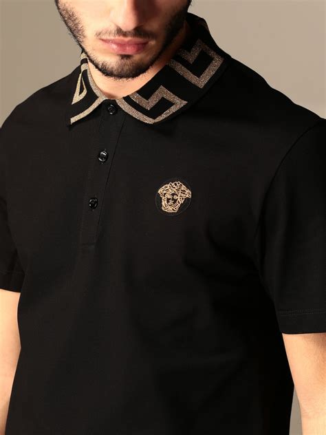 mens versace polo|versace men's polo shirt sale.